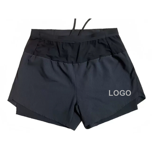 Pantalones cortos para correr maratón con logotipo personalizado para hombre con bolsillos en la cintura elástica para deportes Fitness <span class=keywords><strong>Trail</strong></span> <span class=keywords><strong>Running</strong></span> - Product Image 1