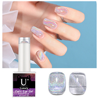YOUGEL Gel – échantillon gratuit UV/LED, Gel magnétique holographique arc-en-ciel œil de chat pour Nail Art avec Logo personnalisé