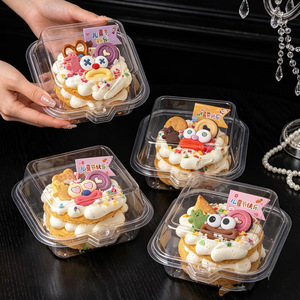 Proveedor Mayorista de Cajas de Plástico Transparente Personalizadas para Postres, Cajas de Embalaje para Pasteles y Repostería para Llevar, para Pequeñas Empresas - Product Image 3