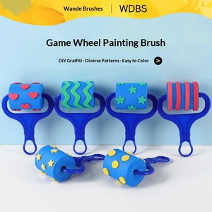 Rouleau créatif pour <span class=keywords><strong>peinture</strong></span> à l'<span class=keywords><strong>huile</strong></span>, tampon éponge pour pochoirs <span class=keywords><strong>de</strong></span> <span class=keywords><strong>peinture</strong></span> manuels pour enfants, fournitures artistiques pour la maternelle - Product Image 3
