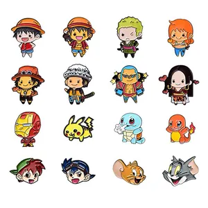 Oneway Enamel Lapel Pin Manufacturer Wholesale Custom Metal Anime Enamel Pin Badges Holder Accessories Plated Soft Lapel Pins