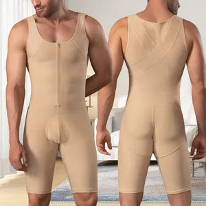 Petto ginecomastia fase 2 indumento di compressione per il controllo della pancia da uomo tutto il corpo spesso Shapewear Post Op Colombianas Faja per gli uomini