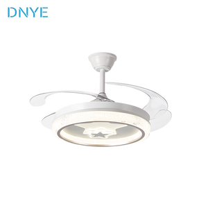 Nouveau Ventilateur de Plafond LED 220V Silencieux et Discret en Fer, Style Moderne, pour Salon et Chambre à Coucher, avec Luminaire Intégré - Product Image 1