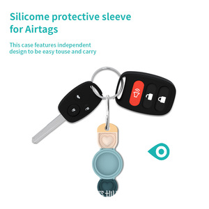 เคสซิลิโคนสำหรับ AirTags พร้อมพวงกุญแจ ควบคุมการติดตามแบบเรียลไทม์ผ่านแอป ป้องกันกุญแจ - Product Image 5