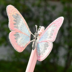 クリエイティブバタフライジェルペン消去可能0.5mmクリスタルブルーセントペンチップかわいいプラスチック学生署名ペン - Product Image 3