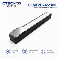 Módulo de Posicionamiento de Motor Lineal de Accionamiento Directo CTECHNO SLMF2D-32-1100, 2.5m/s, Carrera de 1100mm, para Equipos de Automatización de Transferencia de Obleas