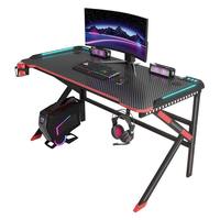Table de jeu professionnelle Mesa Gamer avec éclairage LED RGB, hauteur réglable, pour club de jeux ou bureau, fabriquée en métal durable
