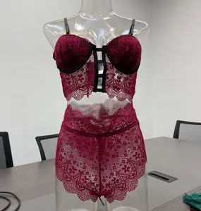 Pabrik OEM & ODM Grosir Renda Gadis Lingerie Bodysuits Wanita Pakaian Dalam Seksi, Wanita Ukuran Plus Lingerie Lingerie Seksi