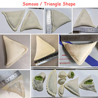 Mesin samosa India samosa ukuran kecil pembuat empanada penggunaan rumah mesin pembuat pelmeni momo komersial pangsit otomatis