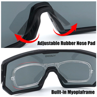 Lunettes de pickleball personnalisées avec logo, lunettes de sport, protection UV enveloppante ANSI Z87.1, 3 verres interchangeables, vente en gros, randonnée