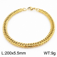 Nuevo Diseño, Fabricante Chino, Pulseras de Acero Inoxidable Estilo Hiphop Miami Cubano para Hombre y Mujer