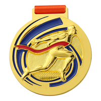 Médailles et plaques sportives en métal or et bronze avec impression UV, design pyramidal personnalisable, souvenirs d'événements et récompenses honorifiques