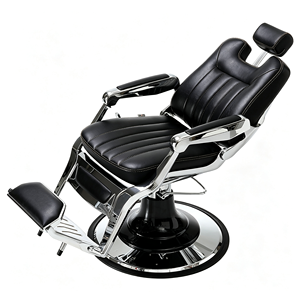 Vintage Hydraulic Barber <b>Chair</b> Heavy Duty <b>Reclining</b> Barber Salon <b>Chair</b> Black PU <b>Leather</b> Hair Cutting Styling <b>Chair</b> - Product Image 6