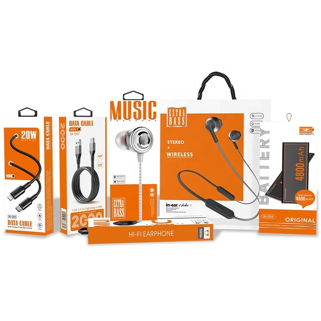 Custom Electronic Products USB Data Cable and Charging Cable Packaging Box Premium Paper Boxes