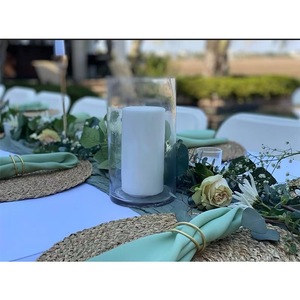Mantel Individual <span class=keywords><strong>de</strong></span> bambú Natural <span class=keywords><strong>de</strong></span> estilo japonés tejido a mano, mantel <span class=keywords><strong>de</strong></span> paja <span class=keywords><strong>de</strong></span> mimbre trenzado bohemio para comedor, boda, hogar y vacaciones - Product Image 6