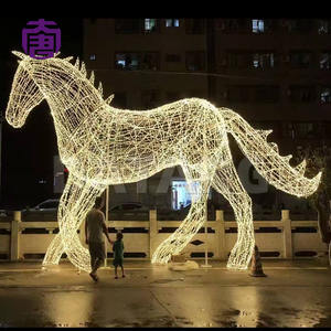 Guirnalda de luces LED personalizadas para interiores/exteriores, impermeables IP65, con diseño de caballos, para decoración navideña y festiva. - Product Image 4