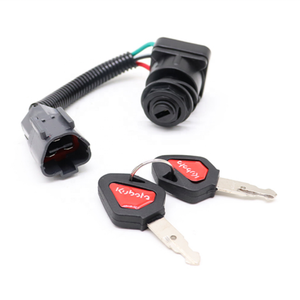 Pour interrupteur d'allumage d'excavatrice <span class=keywords><strong>Kubota</strong></span> U15 20 30 35 KX155 161 interrupteur à clé de démarrage serrure de porte électrique - Product Image 2