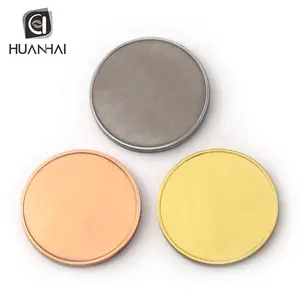 customized metal brass rounds blank challenge coin for laser