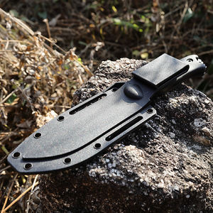 سكين بسكين متعدد الوظائف للبقاء على قيد الحياة في التخييم Bochen بنصل ثابت مع غمد بلاستيكي أسود - Product Image 5