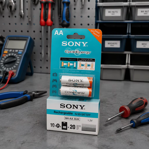 Intelligentes Schnell ladegerät für <span class=keywords><strong>AA</strong></span>/AAA-Akkus Ni-MH mit automatischer Abschaltung - Product Image 2