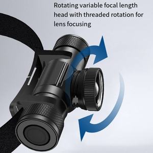 Налобный фонарь с мощным светом, перезаряжаемый, суперяркий, налобный фонарик, класс защиты IP65, белый и красный свет, для рыбалки и активного отдыха - Product Image 5