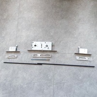 Serrure de porte en acier de haute qualité de style européen à 3 points de verrouillage, cylindre sans clé, pour portes en bois
