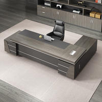 Mobilier de bureau moderne LR-BD-104 Design élégant de luxe Artisanat de qualité supérieure Bureau de direction exclusif pour le bureau du PDG