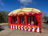 Tente de carnaval occidental bon marché et drôle stand de carnaval à thème occidental gonflable à vendre stand de carnaval en tuyau de pvc