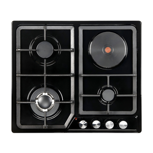 Table de cuisson encastrable Ridax, plaque de cuisson électrique et à <span class=keywords><strong>gaz</strong></span>, 4 plaques à <span class=keywords><strong>gaz</strong></span> et une plaque électrique, plaque de cuisson électrique 60 cm - Product Image 4