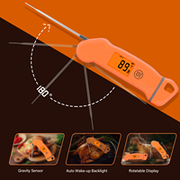 Thermomètre à lecture instantanée thermomètre à orange pour aliments étanche IP67 thermomètre à viande numérique pour barbecue
