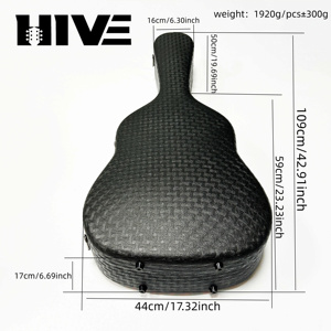 HIVE 防震防水 EPP 轻质硬壳 39 英寸古典吉他盒带锁钥匙背包带 - Product Image 2