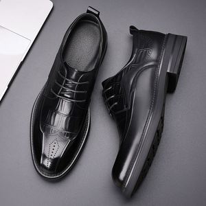 Chaussures en cuir pour hommes, nouvelle collection printemps, cuir de qualité supérieure, chaussures à lacets de haute qualité pour hommes, chaussures de ville formelles, chaussures derby - Product Image 5