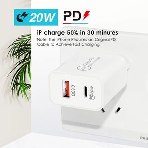20w Charger Phone Charger Block Dual Usb Quick Charge 3.0 PD <b>Fast</b> <b>Charging</b> Wall Adapter for Smartphones - Product Image 5