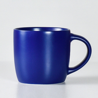 Tasse à café en céramique noire mate de 15 oz, en porcelaine, avec logo personnalisé imprimé, pour cadeau de festival, vente en gros