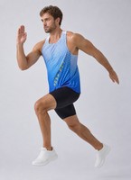 Débardeur en tissu mesh sans manches de qualité supérieure, séchage rapide, respirant, vêtements de sport pour la course à pied, impression personnalisée du logo, débardeur pour homme