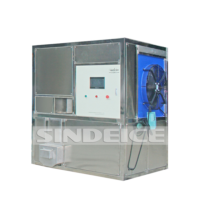 1 Ton Commercial Cube Ice Machine Stainless Steel Ice Maker Automatic Cube Ice Machine for Bars, Hotels and Restaurants