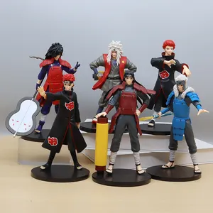 Promoção de venda quente japonês oito geração na ruto estatuetas 6 peças figuras de ação conjunto anime brinquedo