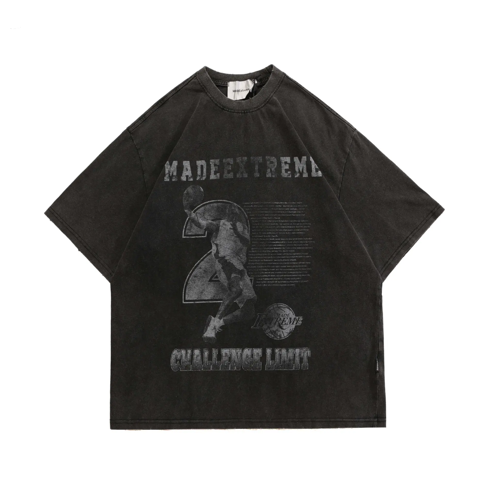 Custom Washed Cotton T Shirt High Street Vintage Print Logo And Pattern Men's T Shirt
