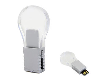 Quà Tặng Khuyến Mãi Của Công Ty Electric Power In Logo Cá Nhân Ổ Đĩa <span class=keywords><strong>Flash</strong></span> <span class=keywords><strong>Usb</strong></span> Hình Bóng Đèn Trong Suốt 4GB 8GB 16GB - Product Image 4
