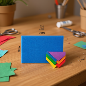 Ilan EVA Foam Sheet 40x60cm <b>Blue</b> Glitter Craft <b>Material</b> - Product Image 3