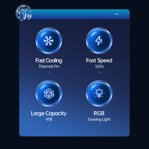 <span class=keywords><strong>ORICO</strong></span> usb3.2 gen2 type-c SSD Boîtier M.2 <span class=keywords><strong>NVME</strong></span> RGB Boîtier - Product Image 3
