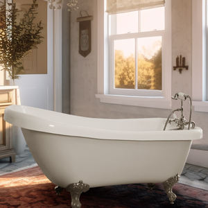 <span class=keywords><strong>Vasca</strong></span> da Bagno <span class=keywords><strong>in</strong></span> Acrilico Freestanding con Piedini di Supporto Argentati, Stile Europeo Antico, <span class=keywords><strong>Vasca</strong></span> a Piedini a Uncino - Product Image 2