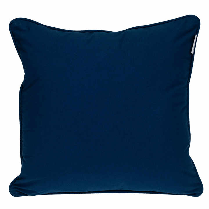 HMS 20\" Soft Blue White Geometric Cotton Throw Pillow Embroidered Printed Jacquard Woven Fabric Microfiber Filling Memory
