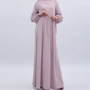 跨境伊斯兰布卡设计形象穆斯林女性阿巴亚女性外套经典翁阿巴亚简单阿巴亚