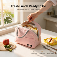 Sacs isothermes portables pour pique-nique, sacs à lunch bento pour enfants, en aluminium, imperméables, personnalisés, vente en gros