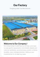Bandeja Portacables de Grado Estructural para Construcción Industrial con Rieles Reforzados Galvanizados para Soporte de Largo Alcance