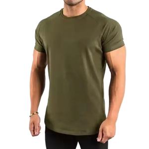 <b>Men's</b> Muscle Fit Sport Tshirt, Raglan Sleeve Spandex Fabric Tshirts for <b>Men</b>, <b>Stretchy</b> and Breathable for Gym & Active Wear - Product Image 2
