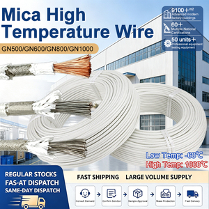Cable de Fibra de Vidrio Trenzado con Mica, Resistente al Calor hasta 500 <span class=keywords><strong>Grados</strong></span>, 1.5mm 2.5mm 4mm 6mm 10mm 16mm 25mm 35mm, Cable de Alta Temperatura para Horno - Product Image 1