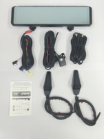 Kamera Dasbor 4CH 11,26 Inci 4K WIFI Cermin Pandang Belakang 4 Kamera Perekam Video Mobil DVR ADAS BSD Penglihatan Malam Monitor Parkir 24 Jam