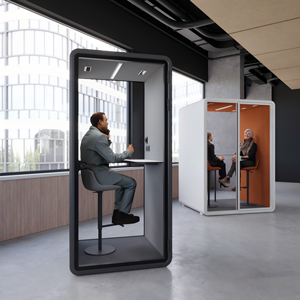 Cabina de Oficina Privada Insonorizada con Cristal, Diseño Minimalista, Cabina Independiente para Oficina en Casa, Espacio de Trabajo, Sala de Reuniones - Product Image 5